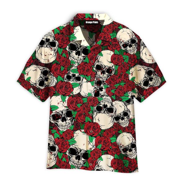 Skull Rose Hawaii Shirt For Men Women Ha36638