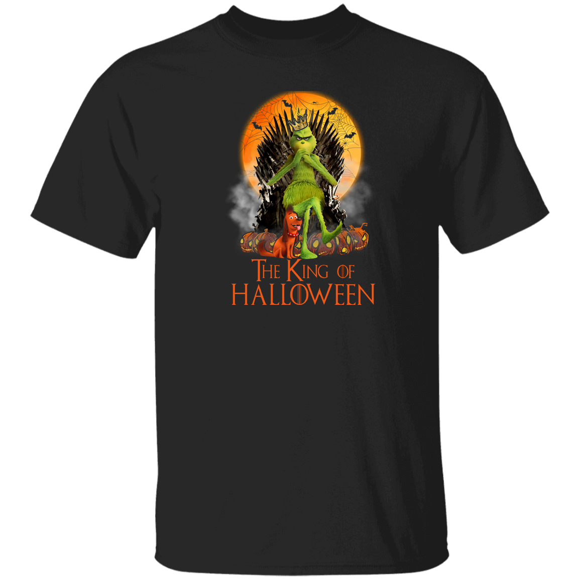 Halloween Christmas Shirt The King Of Halloween Funny Halloween Christmas Grinches Cartoon Movie Lover Gifts Halloween T-Shirt X lezhubbs Cartoon Fashion