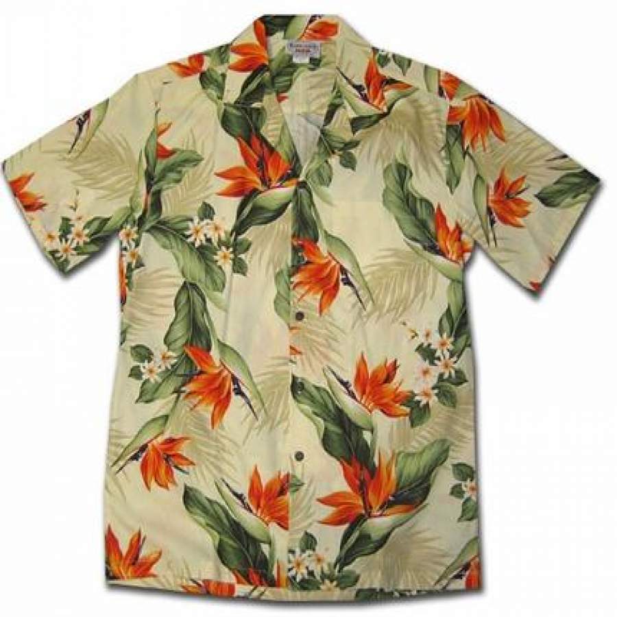 Paradise Valley Cream Hawaii Shirt Ha21476