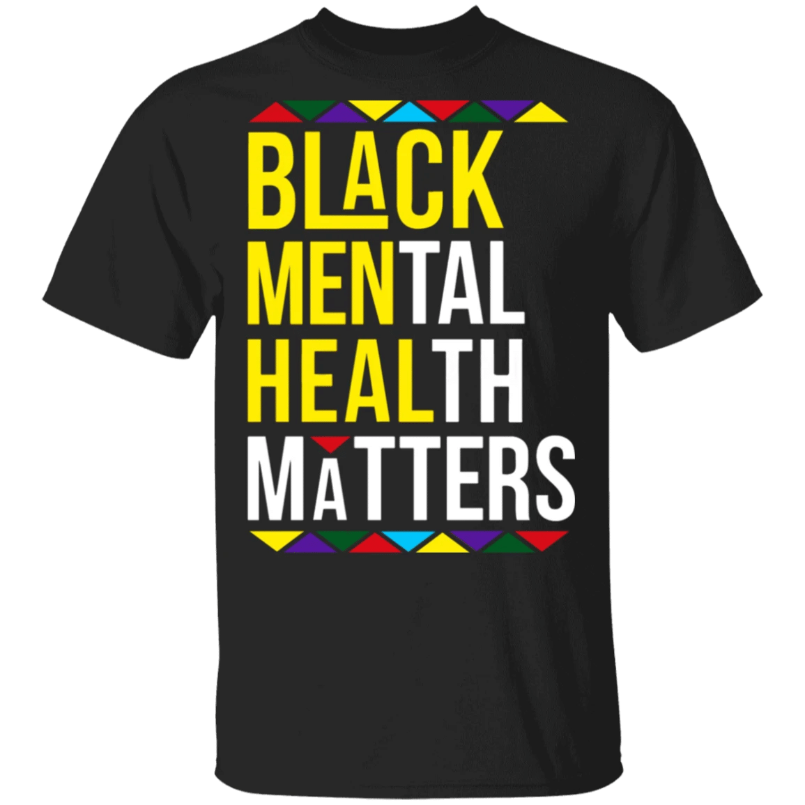 Black Mental Health Matter T-Shirt Blm African American Mental Health Awareness Shirt