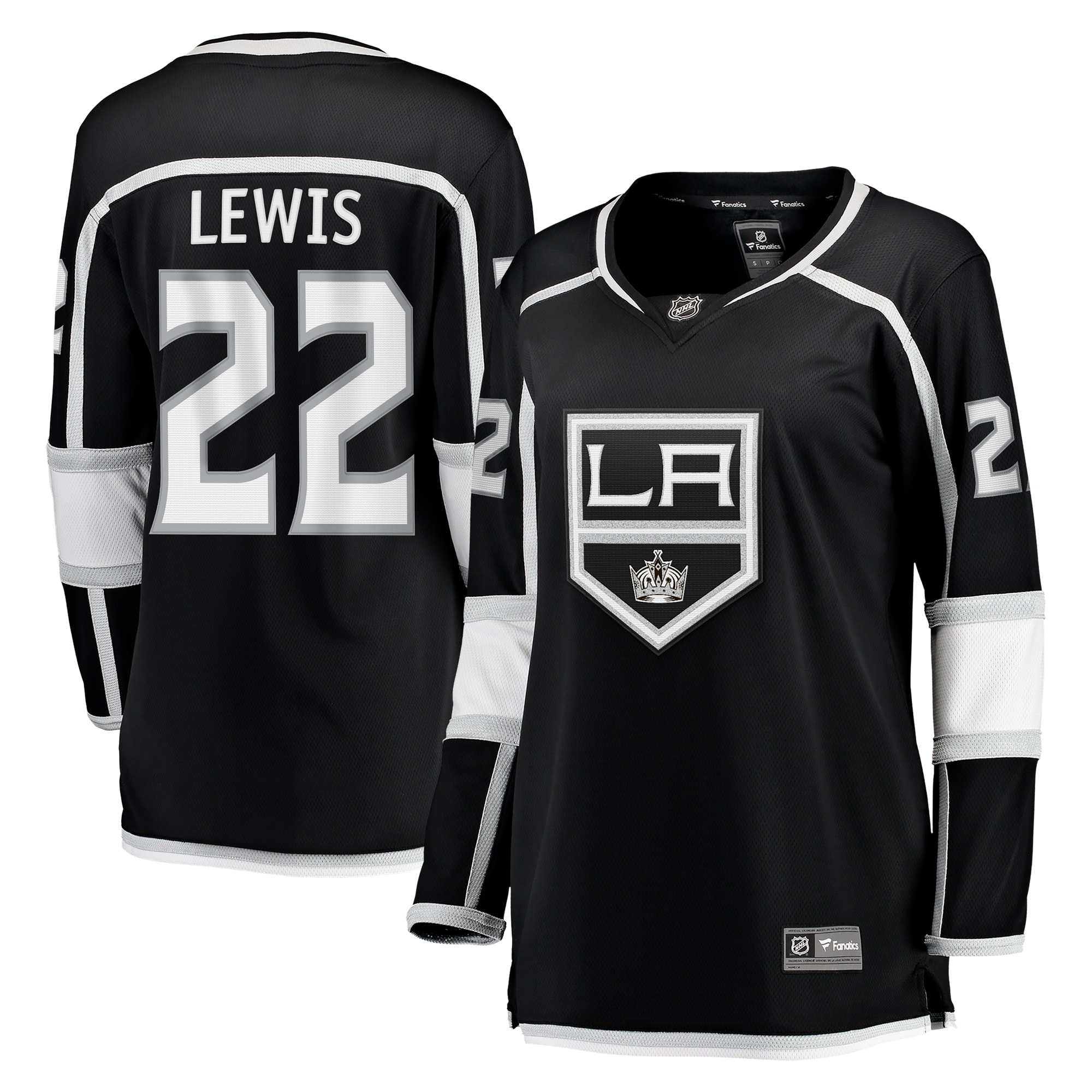 Women's Los Angeles Kings Trevor Lewis Black Home Breakaway Player Jersey