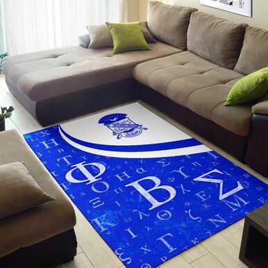 Phi Beta Sigma Area Rug – Fraternity Greek Alphabet Symbols Area Rug