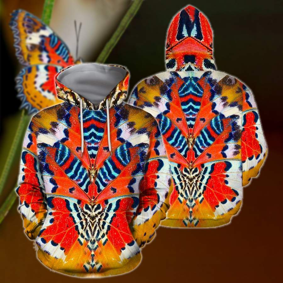 3D All Over Print Colorful Butterfly Hoodie NM