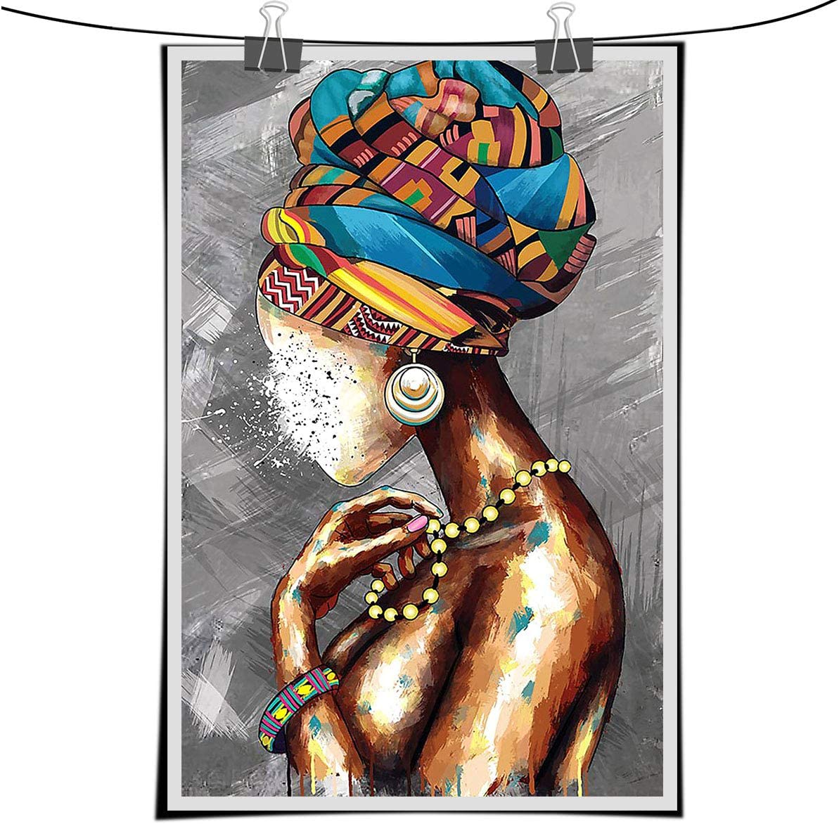 Fashion Black Girl Magic Poster Africa America Black Queen Woman Portrait Room Decorations Cool Unique Gift Sign For Home