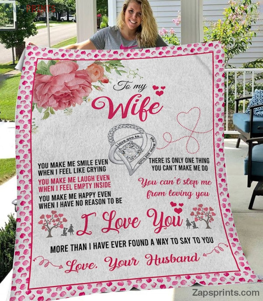 Gift For Wife – To My Wife – Make Me Laugh – Blanket