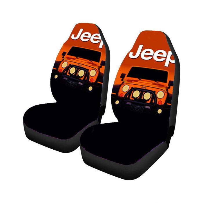 Jeep Wrangler Logo Automotive Adventure Car Seat Covers