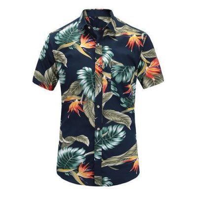 2020 New Mens Short Sleeve Vintage Hawaiian Shirts 100 Cotton