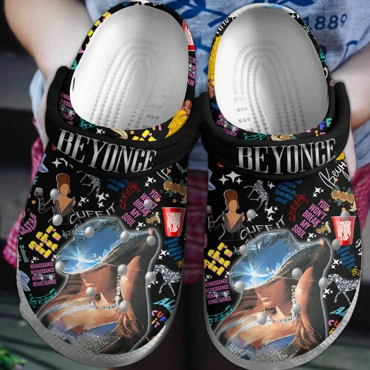 Beyonce Singer Music Crocs Clogs Crocband Shoes Comfortable For Men Women and Kids