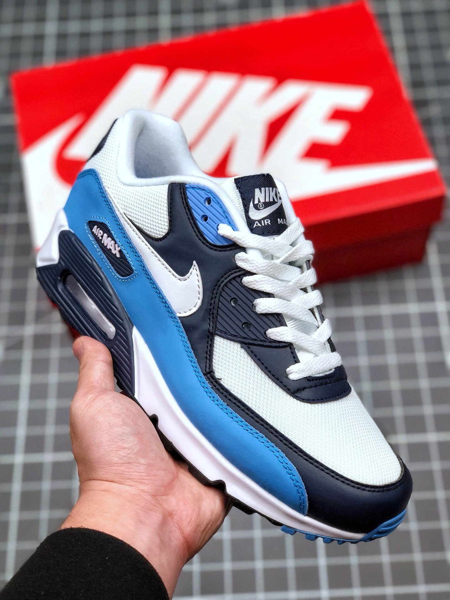 Nike Air Max 90 ‘UNC’ WhiteObsidian-Blue 5339715