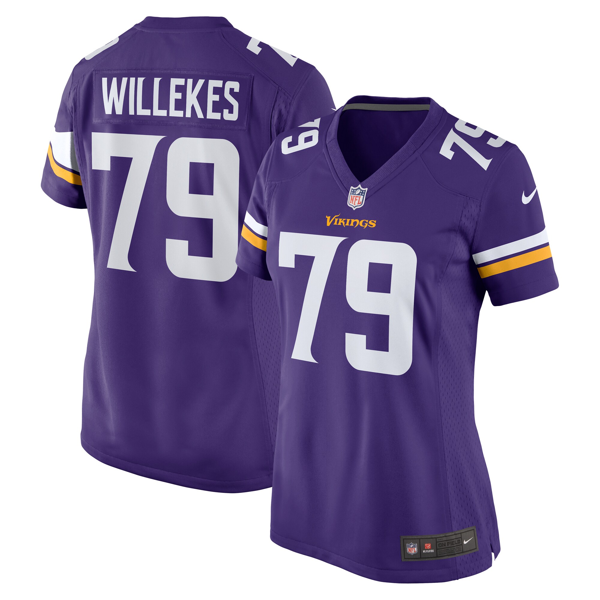 Kenny Willekes Minnesota Vikings Women's Game Jersey – Purple