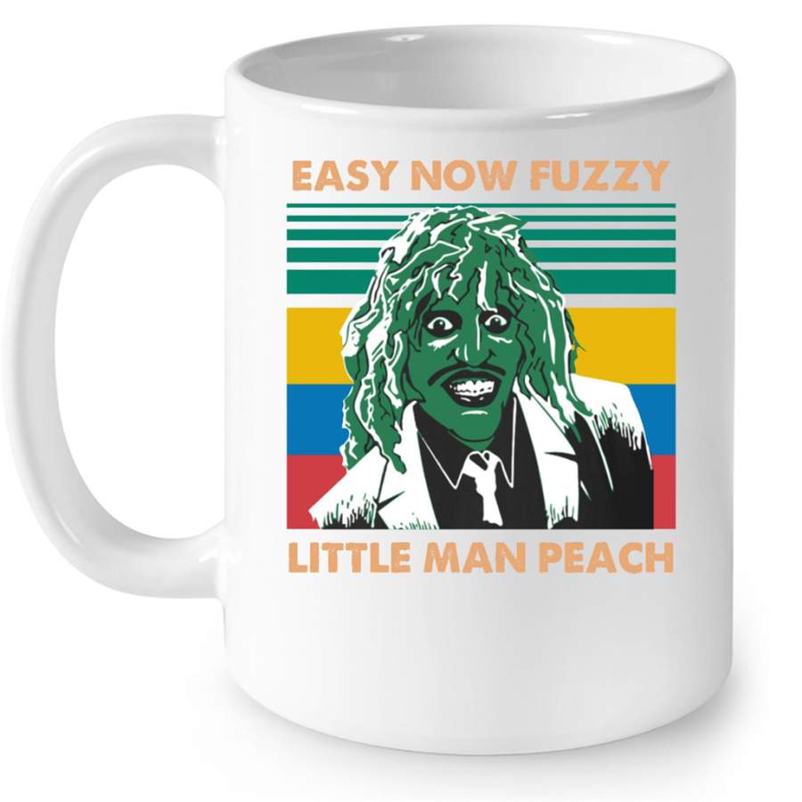 Easy Now Fuzzy Little Man Peach Classic Vintage – Full-Wrap Coffee White Mug