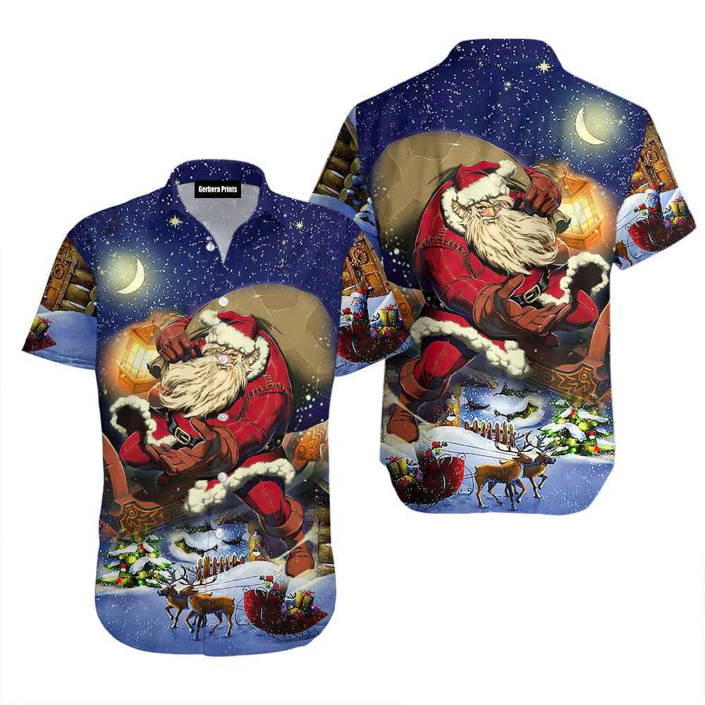 Santa Cozy Night Aloha Hawaii Shirts For Men Women Ha46188