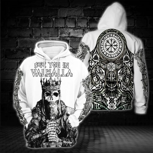 See You In Valhalla 3D Hoodie For Viking, Warrior, Valhalla Lovers