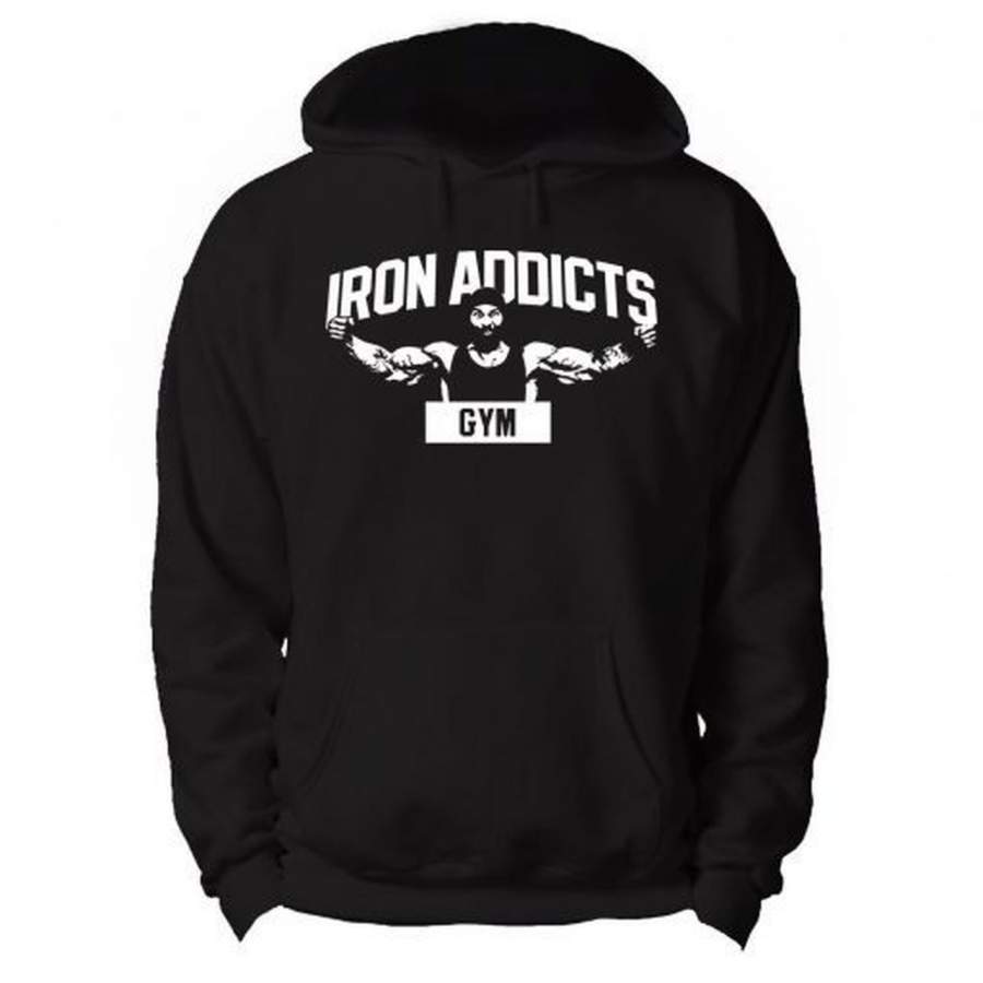 Iron Addicts Gym Hoodie T-Shirt