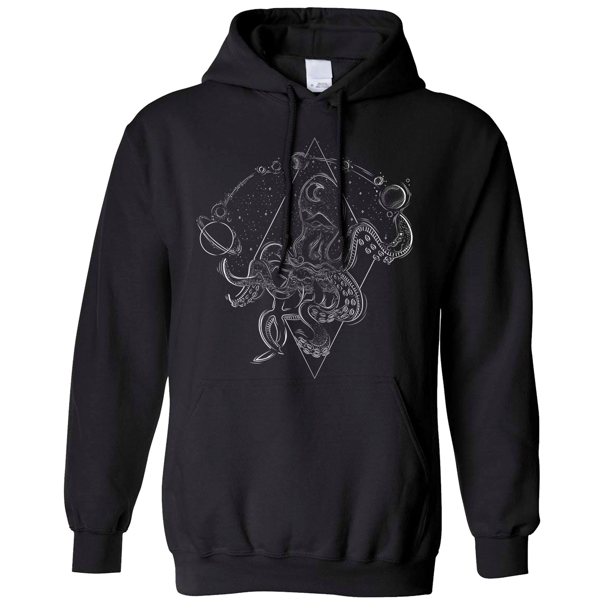 Funky Space Hoodie Omniscient Octopus Hooded Jumper