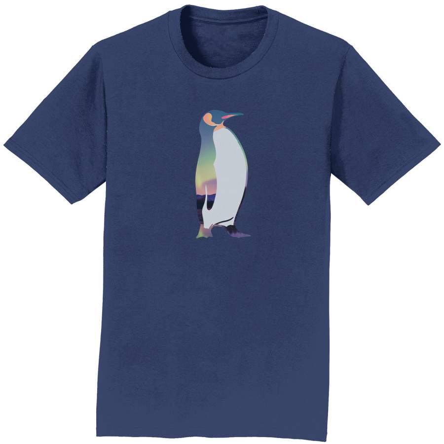 Northern Lights Penguin – Adult Unisex T-Shirt