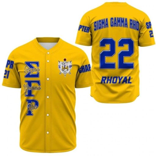 Sigma Gamma Rho ( Gold ) Baseball Jerseys