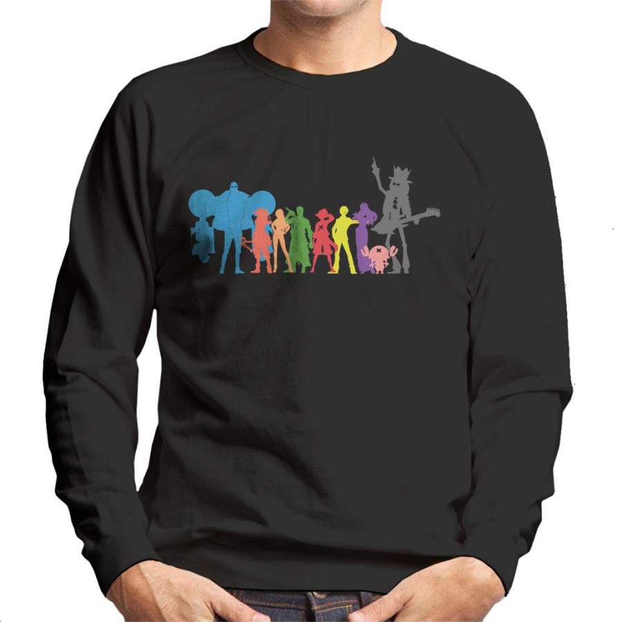 One Piece Character Line Up Silhouette Men’s Sweatshirt