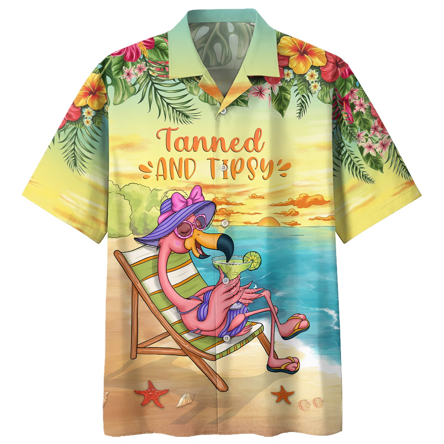 Famille Flamingo Margarita Tanned And Tipsy Hawaii Shirt Ha24027