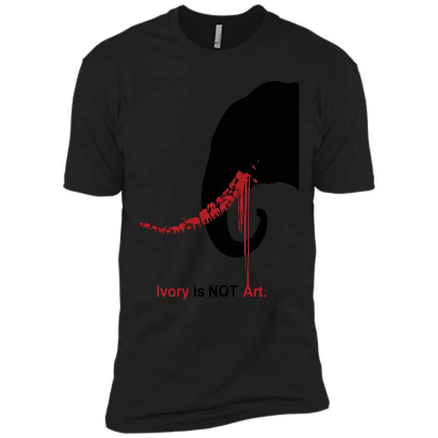 Ivory Is Not Art Save The Elephant Earth Day Tshirt Next Level Premium Short Sleeve Tee