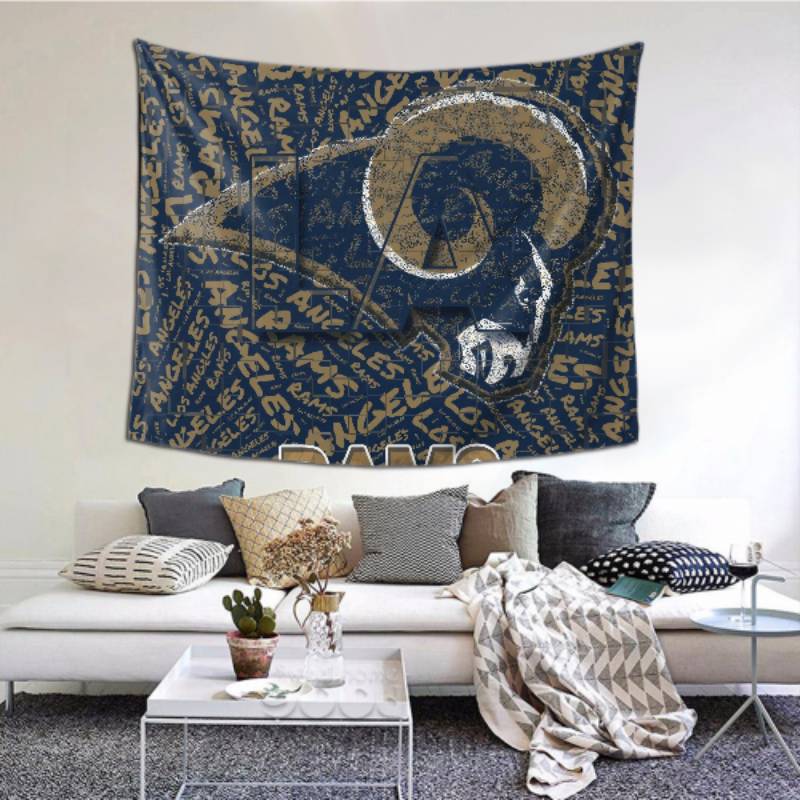 Durable Los Angeles Rams Tapestry -156118 For Beach Shawl Scarf Blanket