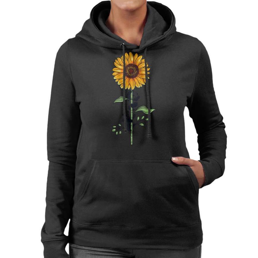 Panda Sunflower Women’s Hooded Sweatshirt