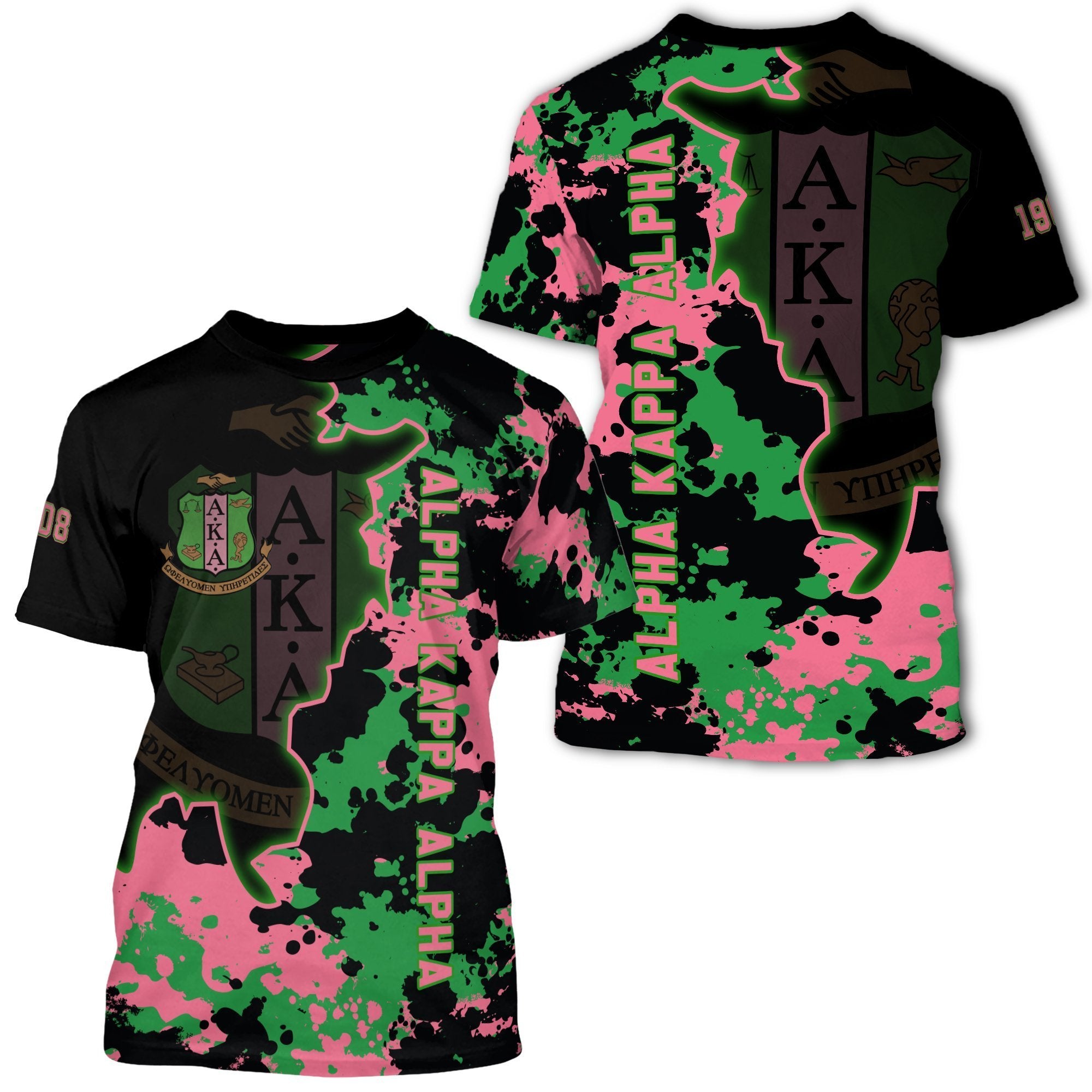 Greeklife T-Shirt – Alpha Kappa Alpha Camo Greeklife T-Shirt – Chad Style