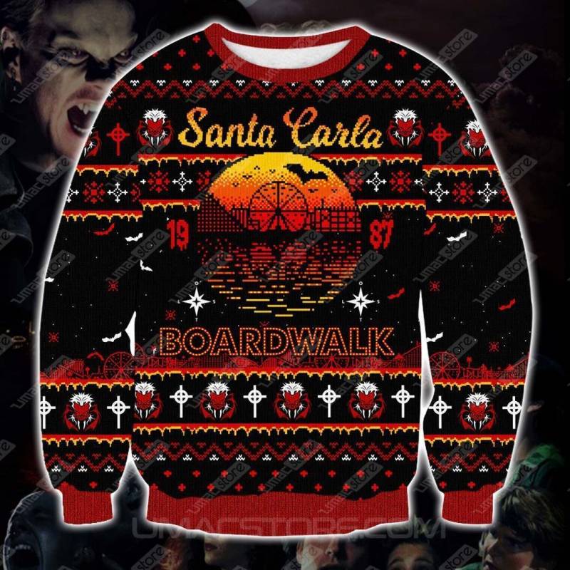 The Lost Boys Santa Carla Knitting Pattern 3D Print Ugly Christmas Sweatshirt