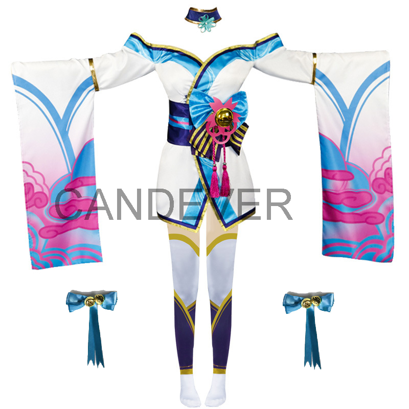 Ahri LOL Cosplay Costume Spirit Blossom League of Legends Cosplay Spirit Blossom Ahri Cosplay Costume Dress alx