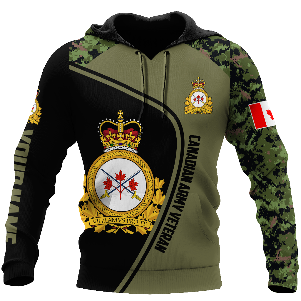 Personalized Name XT Canadian Army Veteran 3D All Over Printed Shirts DA13032107