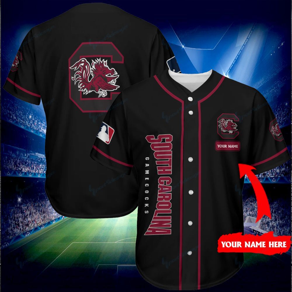 South Carolina Gamecocks Personalized Baseball Jersey Shirt 162