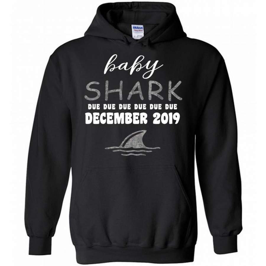 Baby Shark Due Due Due Due December 2019, Birthday Gift – Gildan Heavy Blend Hoodie