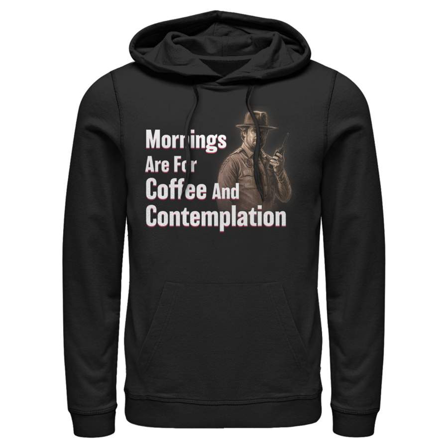 Stranger Things Men’s Hopper Coffee and Contemplation  Lightweight Hoodie