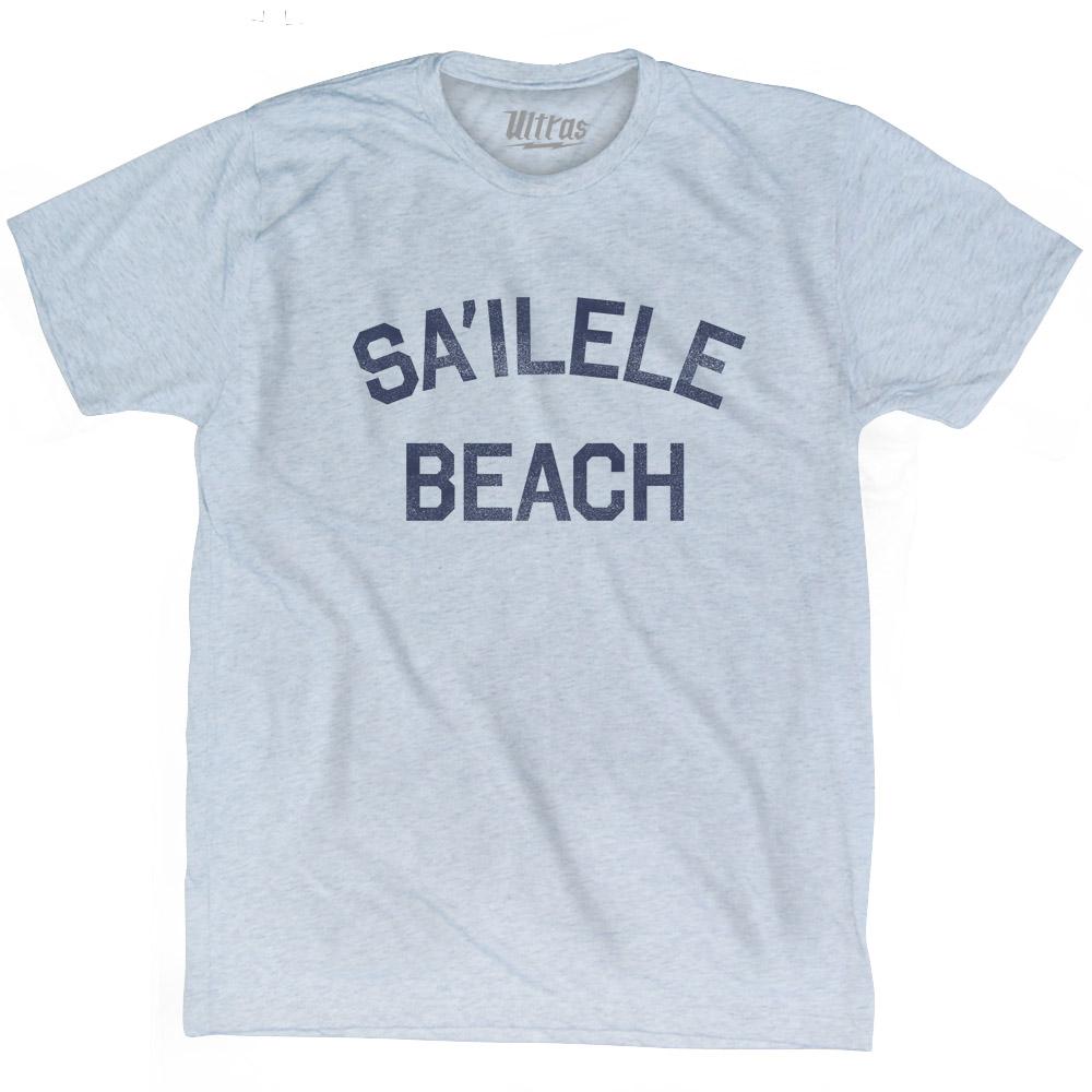 American Samoa Sa’ilele Beach Adult Tri-Blend Vintage T-shirt