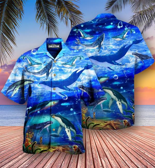 Whale Everything Whale Be Alright Edition – Hawaiian Shirt – Hawaiian Shirt For Men, Hawaiian Shirt For Women, Aloha Shirt