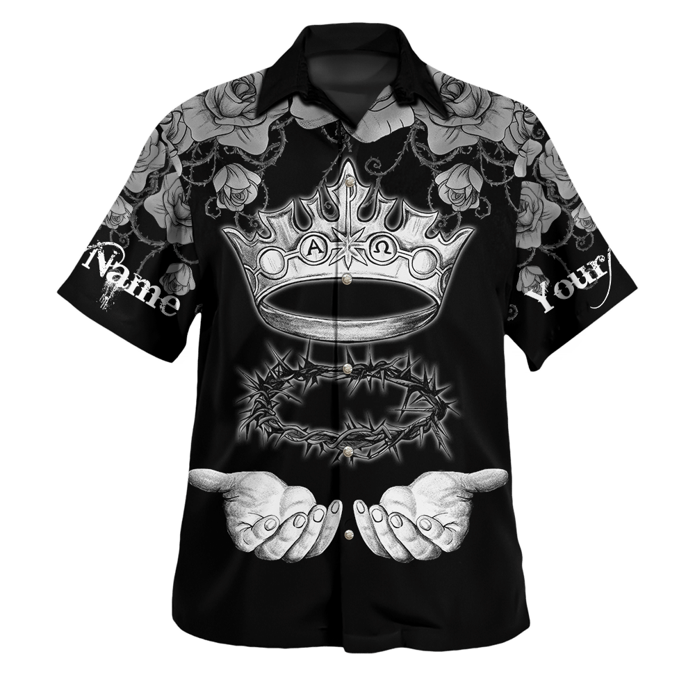 Jesus Crown Of Thorn Unisex Fashion Hawaiian Shirt Ha306