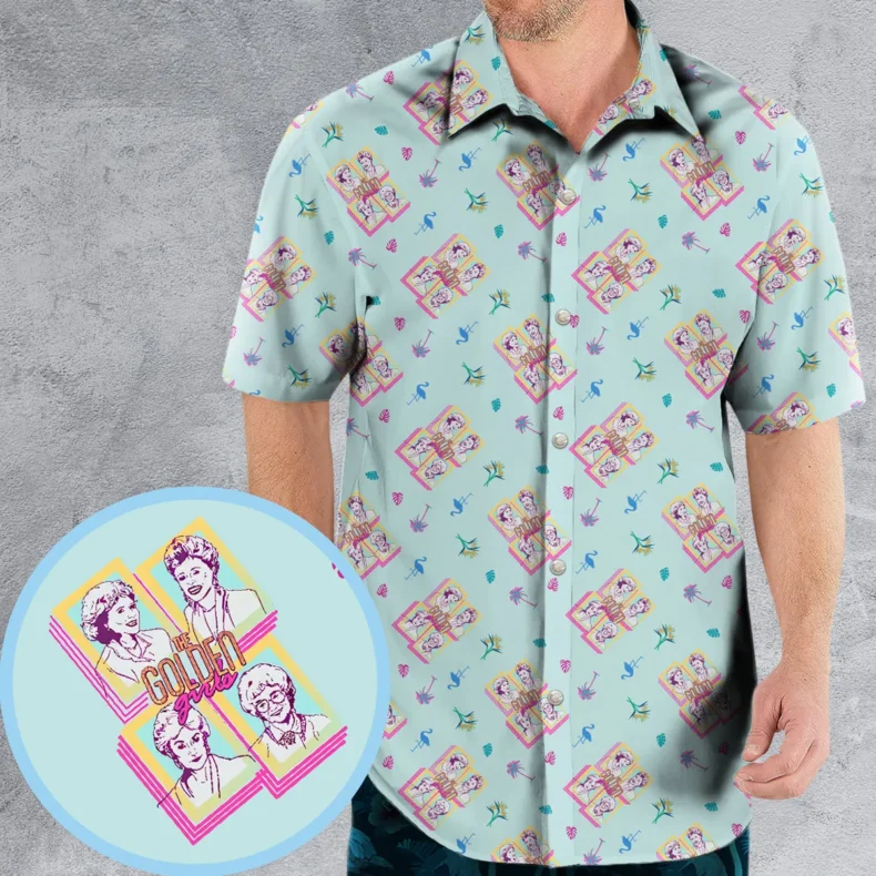 Golden Girls Patterned Hawaiian Shirt