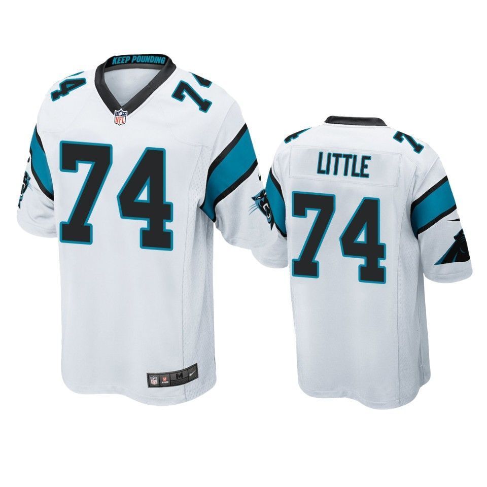 Carolina Panthers Greg Little 2019 NFL Draft White Game Jersey