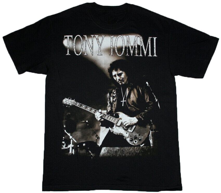 Vintage Tony Iommi Stage Black Sabbath Cotton Black Men S-5XL T-Shirt