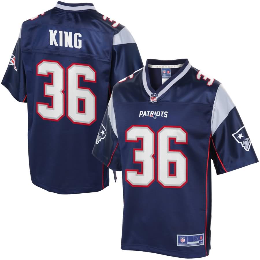 Youth New England Patriots On King NFL Pro Line Navy Team Color Jersey