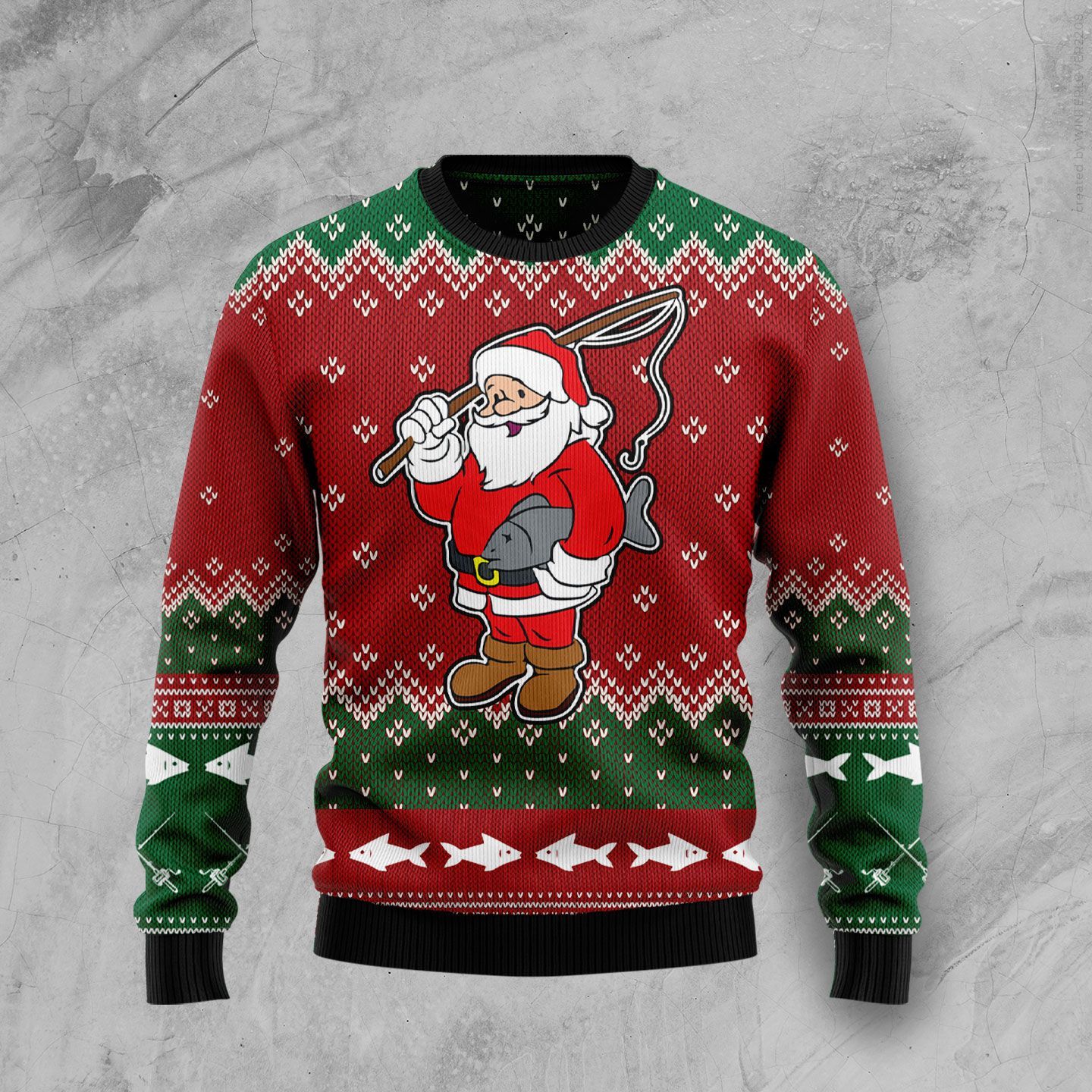 All I Want For Christmas Is A Big Fish Christmas Ugly Sweater