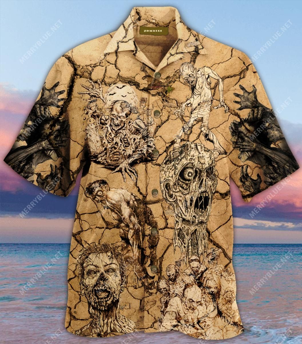 Amazing Zombies Aloha Hawaiian Shirt Colorful Short Sleeve Summer Beach Casual Shirt For Men And Women