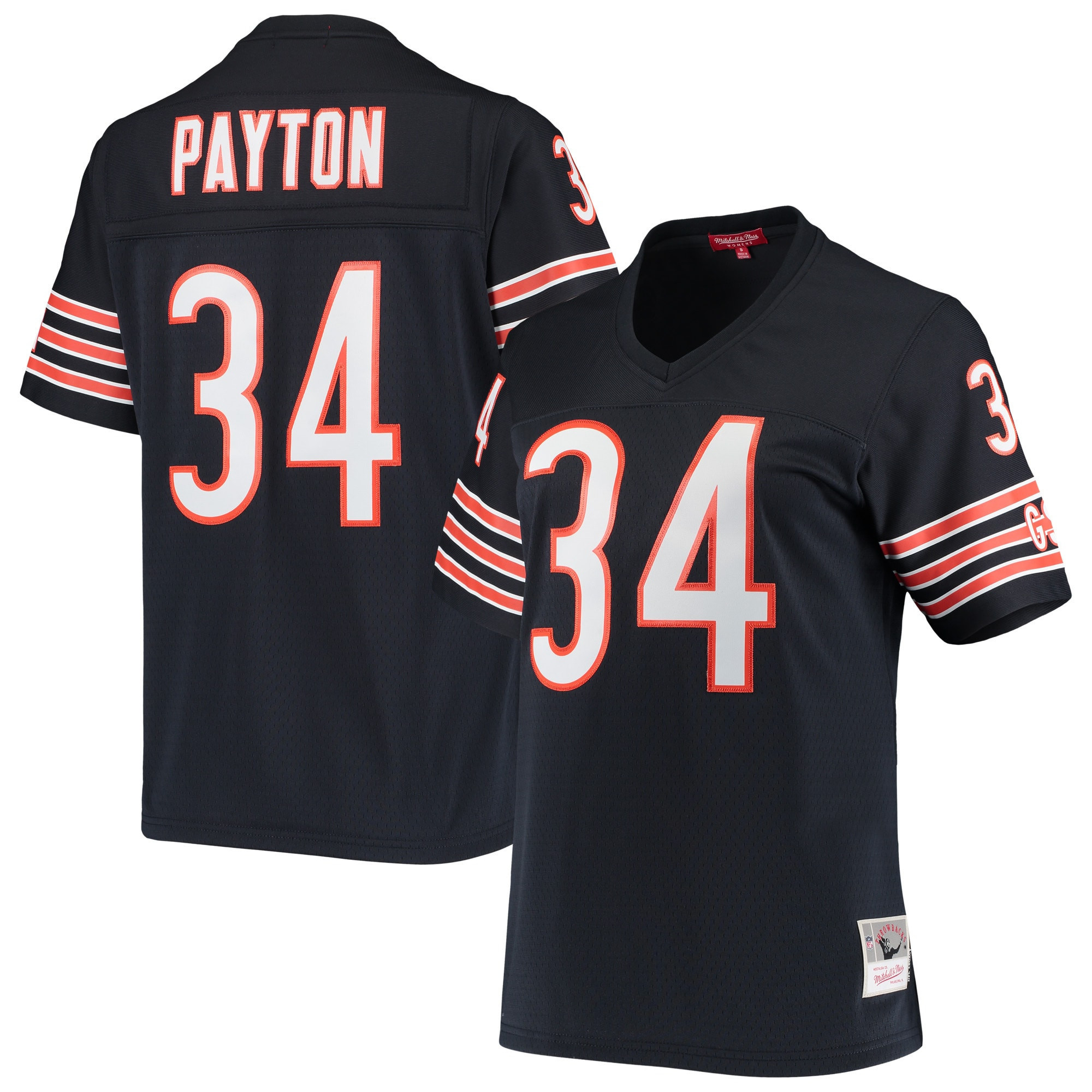 Walter Payton Chicago Bears Mitchell & Ness Womens 1985 Legacy Replica Jersey – Navy NFL