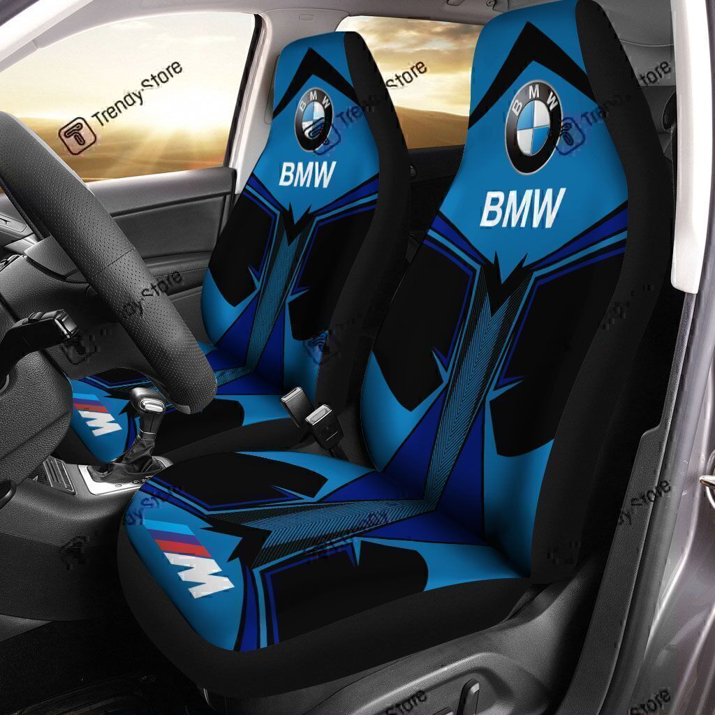 BMW CAR SEAT COVER (SET OF 2) VER 4 (BLUE)