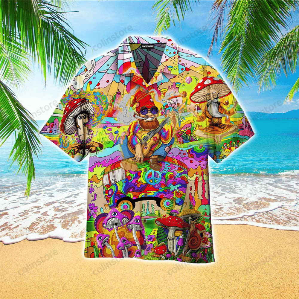 Colorful Hippie Hawaii Shirt Aloha Ha17114