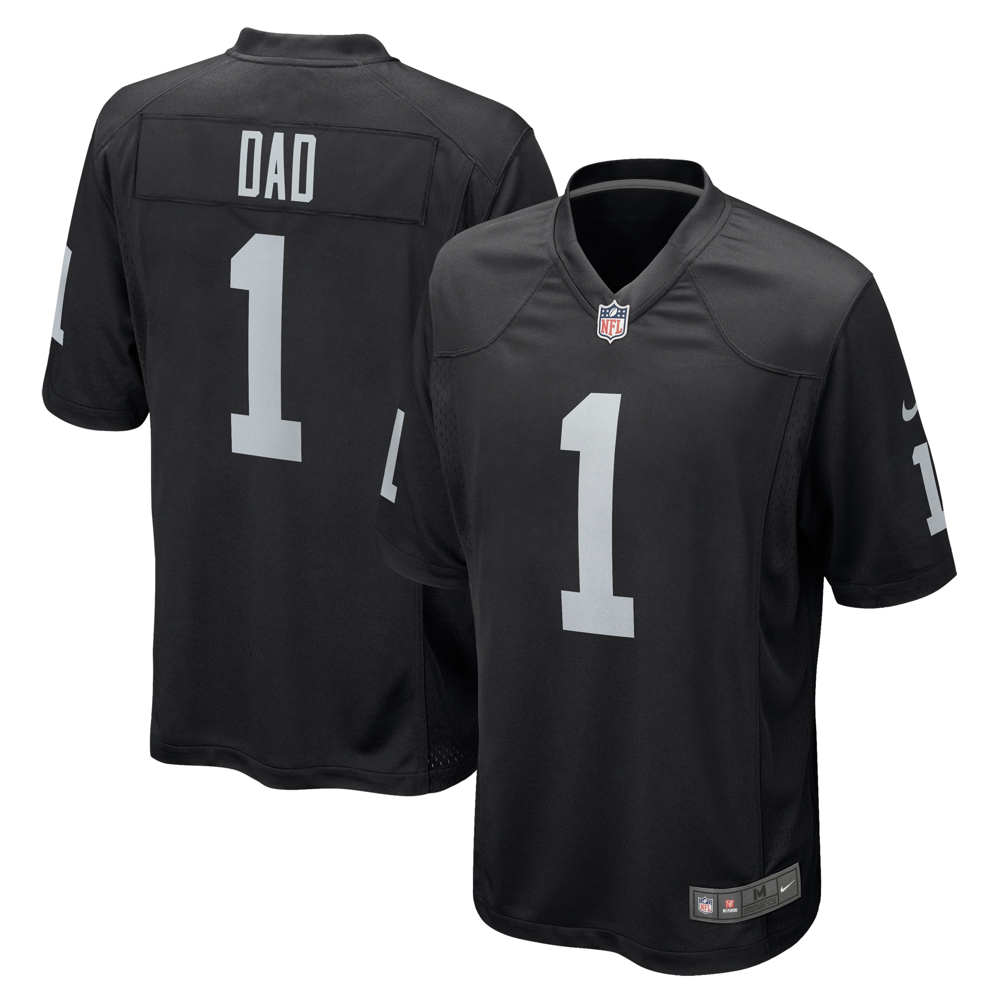 Number 1 Dad Las Vegas Raiders Game Jersey – Black