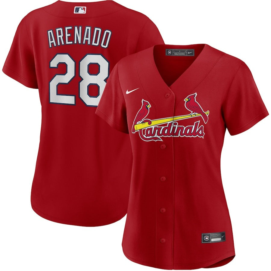 Women’S St. Louis Cardinals Nolan Arenado Nike Red Alternate Replica Player Jersey