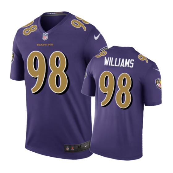 Baltimore Ravens #98 Brandon Williams Nike Color Rush Purple Jersey