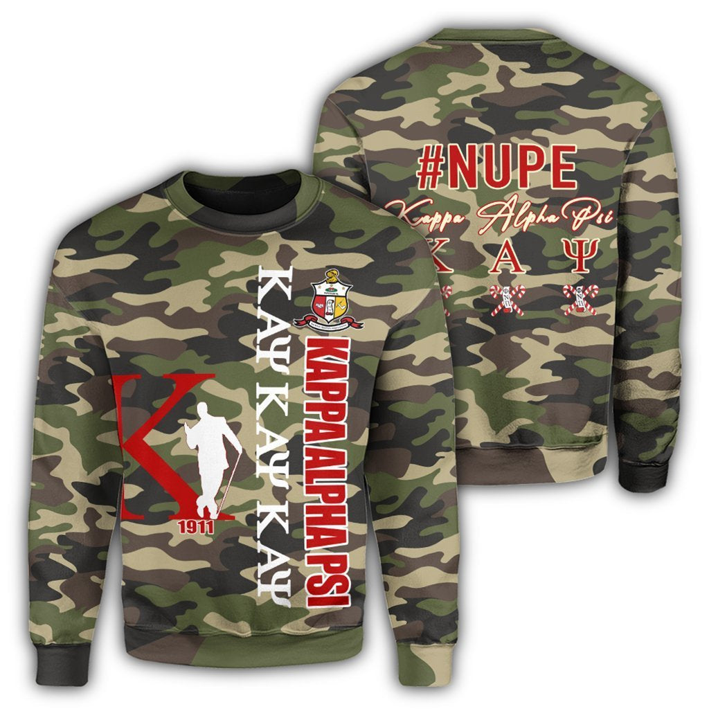 Greek Life Sweatshirt – Kappa Alpha Psi Camouflage Style Sweatshirt