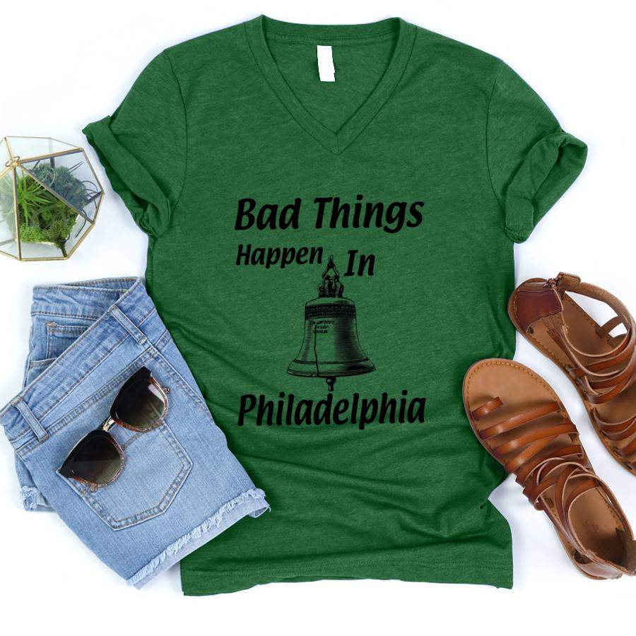 Bad Things Happen In Philadelphia Premium  V-Neck